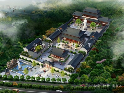 成都寺院古建规划设计-药师禅寺