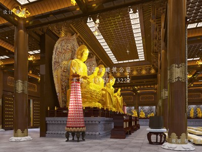 成都寺庙大雄宝殿装修设计施工